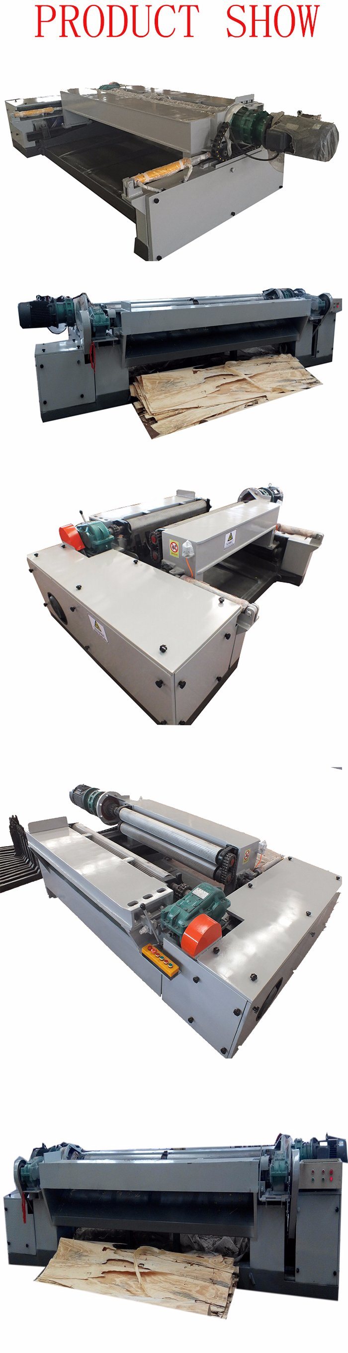 Descascador de toras de madeira sem fuso de 8 pés para máquina de descascamento de folheado