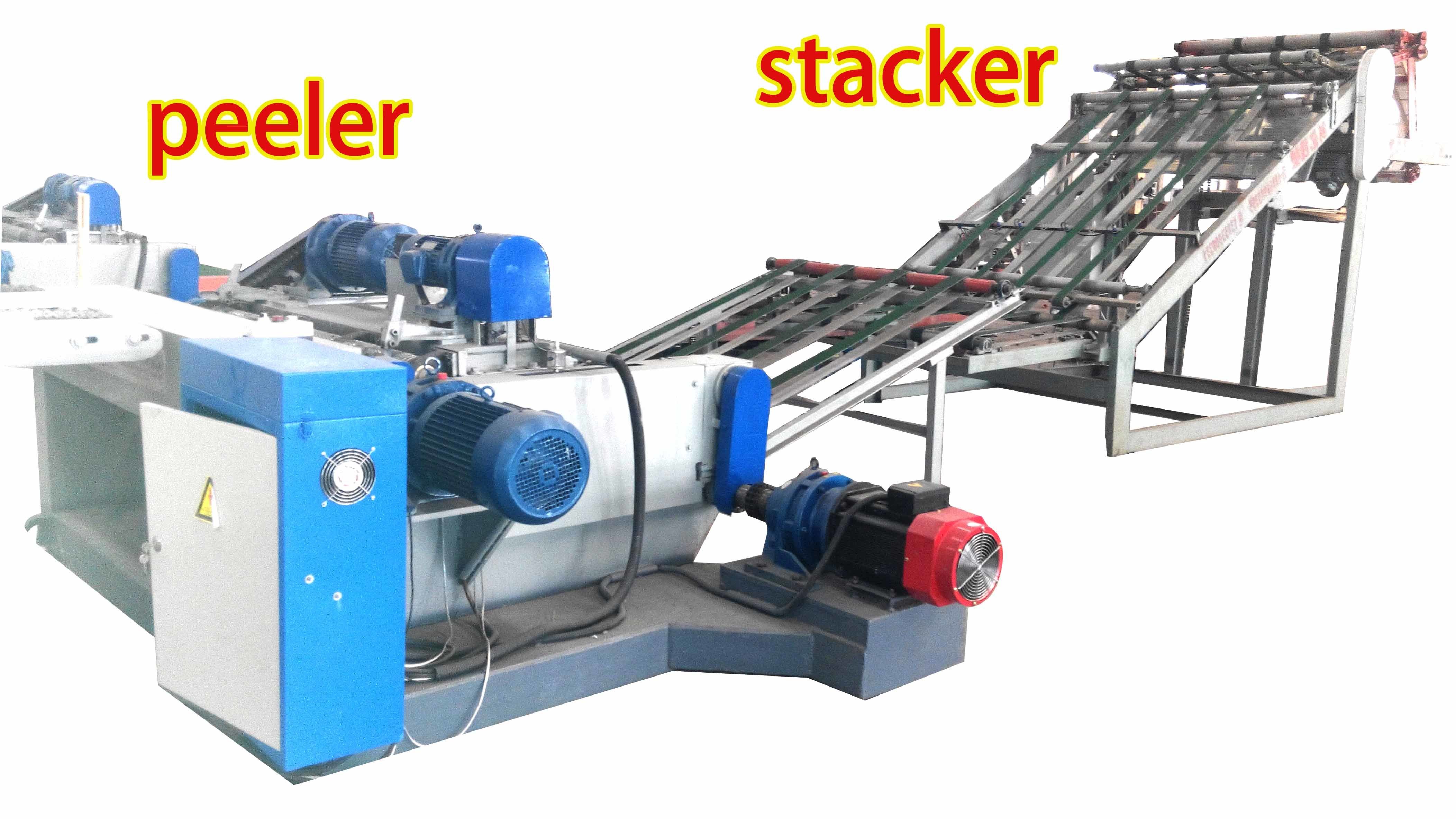 Linha de produção automática de descascamento rotativo de folheado de madeira