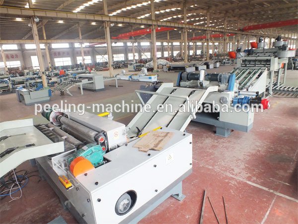 Venda imperdível linha de peeling de folheado de madeira de 4 pés com empilhador