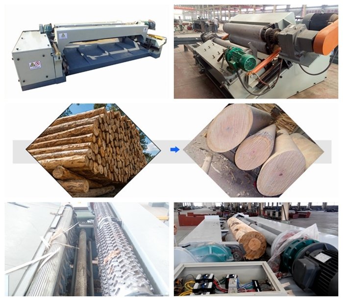 Descascador de toras de 8 p&eacute;s