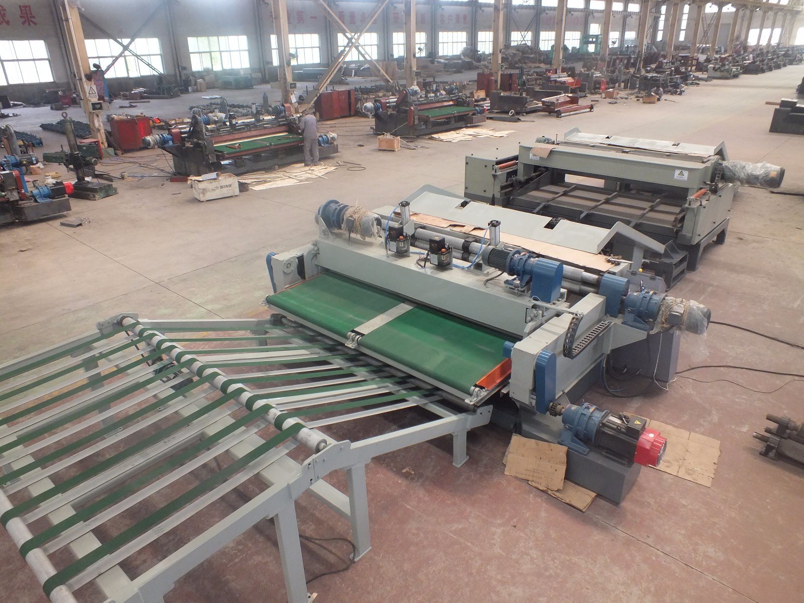 Linha de produção automática de folheado de contraplacado de 8 pés