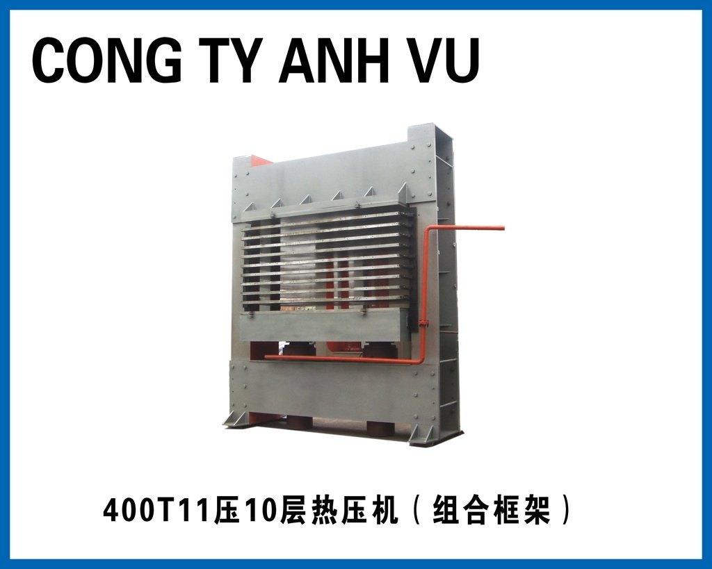 Torno de prensagem a quente de placa à base de madeira 500 T com 10 camadas