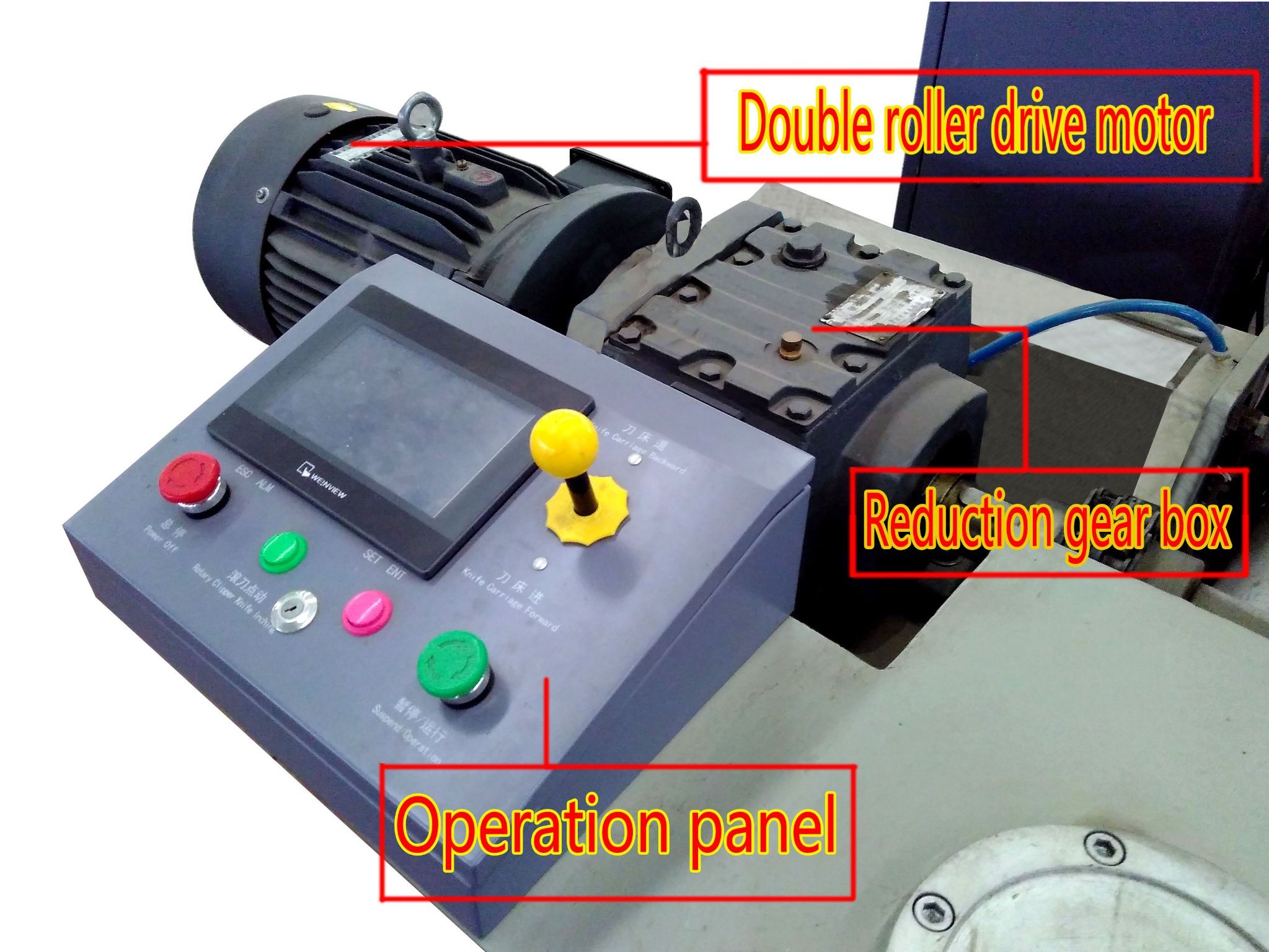 Máquina rotativa para descascar madeira tudo em um