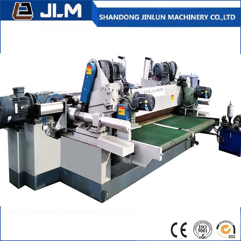 Máquina de descascar e cortar folheados de toras