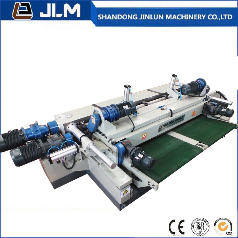 Máquina de descascar e cortar folheados de toras