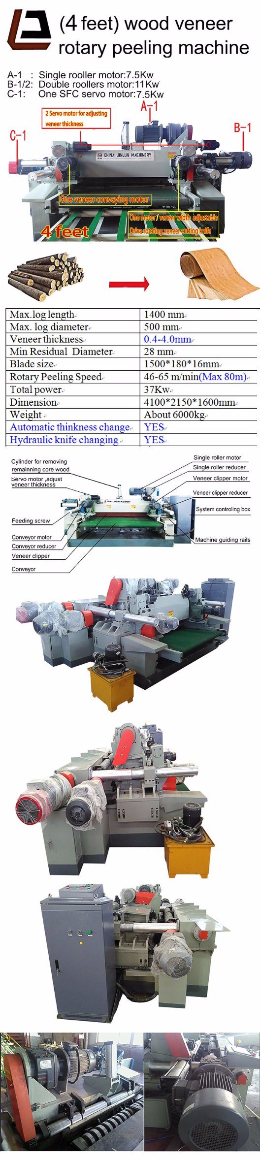 Torno Descascador Rotativo Sem Mandril CNC
