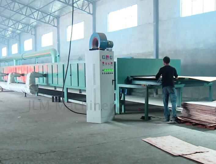 Máquina secadora de rolos folheados de madeira compensada