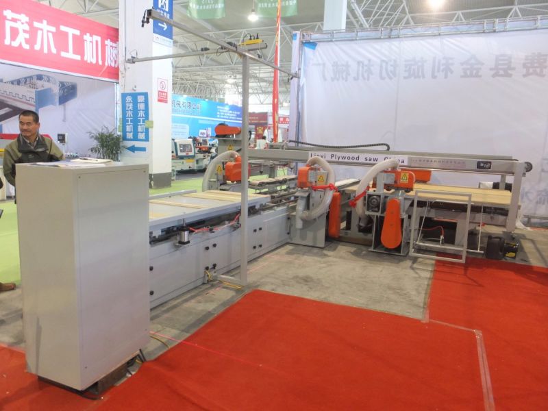 Serra de corte de placa de compensado vertical e horizontal de borda dupla