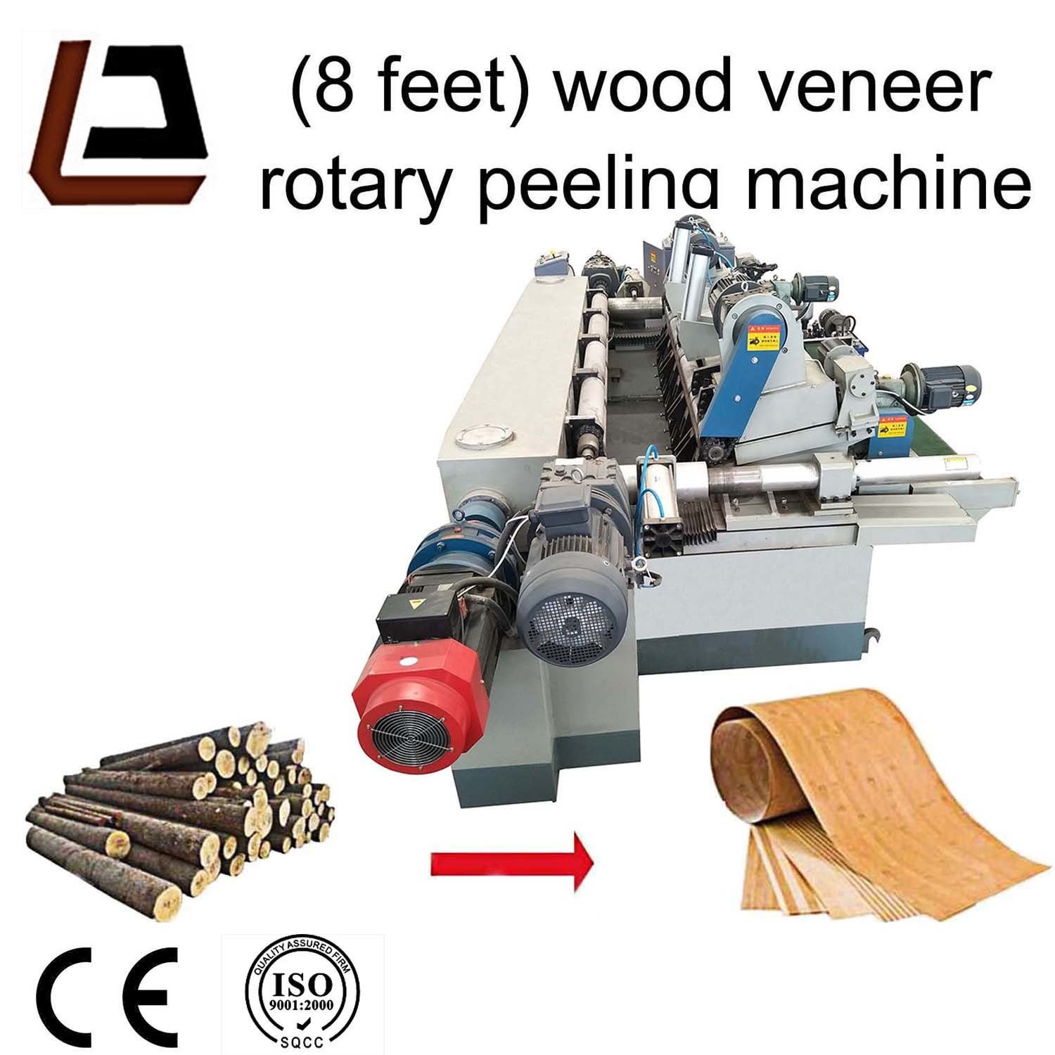 Novo tipo de torno CNC automático para descascamento de lâminas de 2600 mm