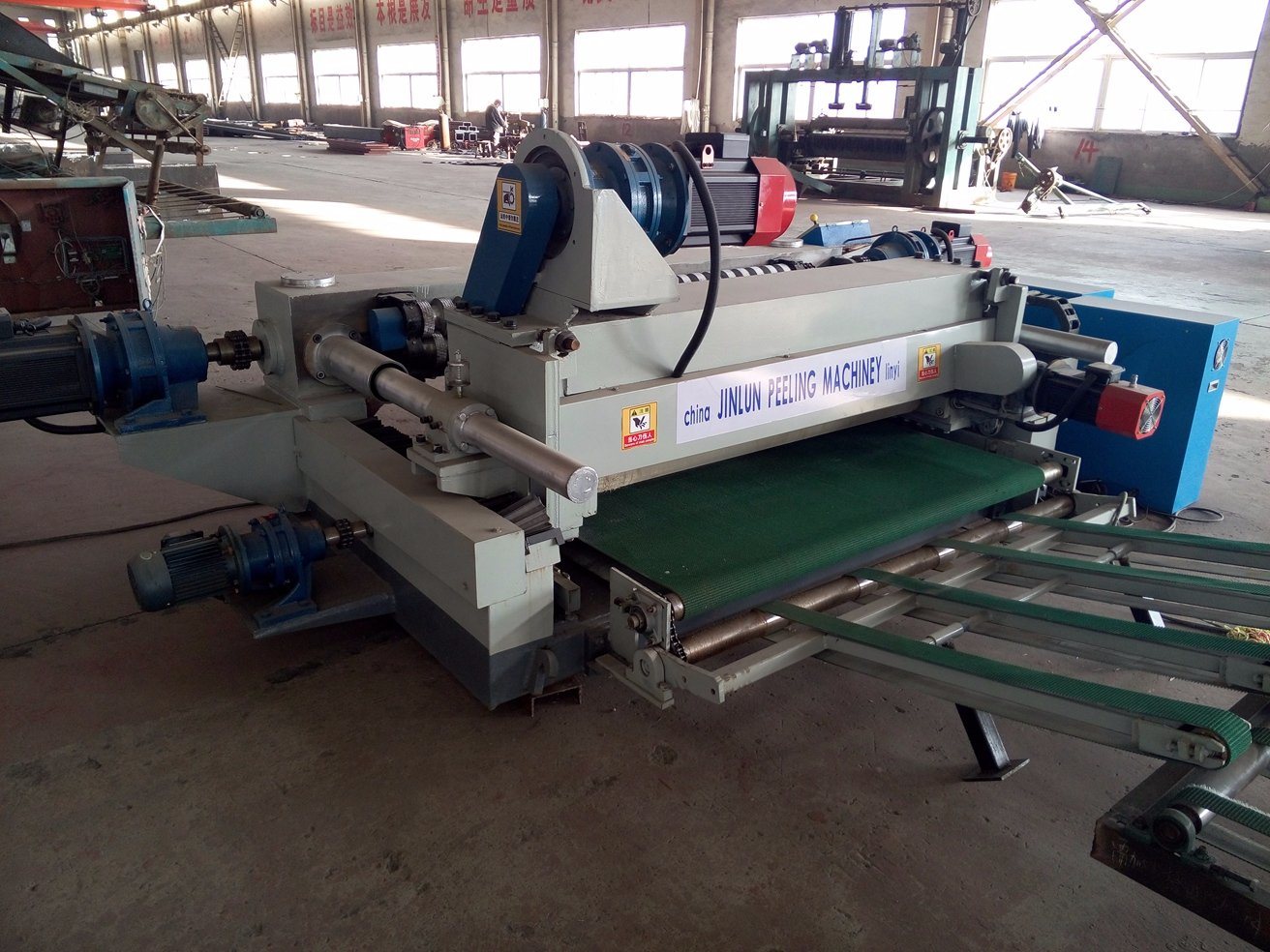 Eixo menos 4 pés folheado descascador torno