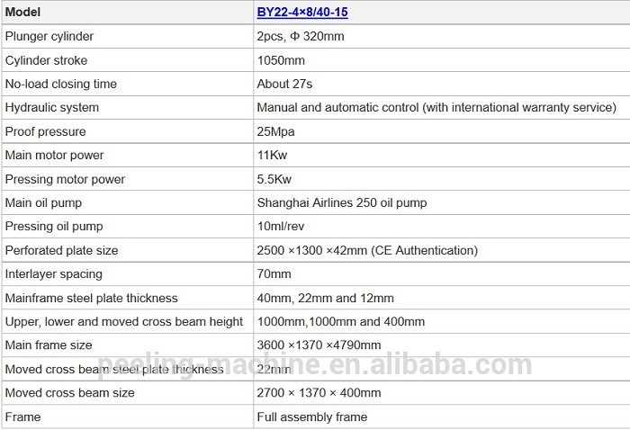 M&aacute;quina de prensagem a quente de madeira compensada 4X8 p&eacute;s