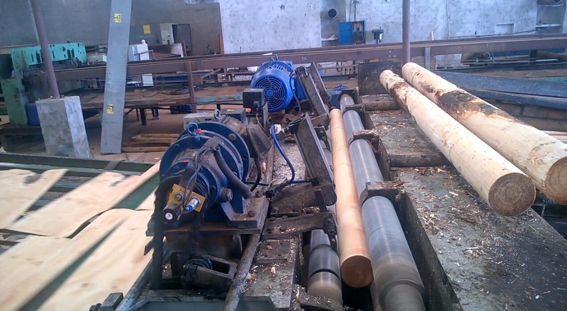 Máquina de Torno Rotativo Folheado Sem Eixo