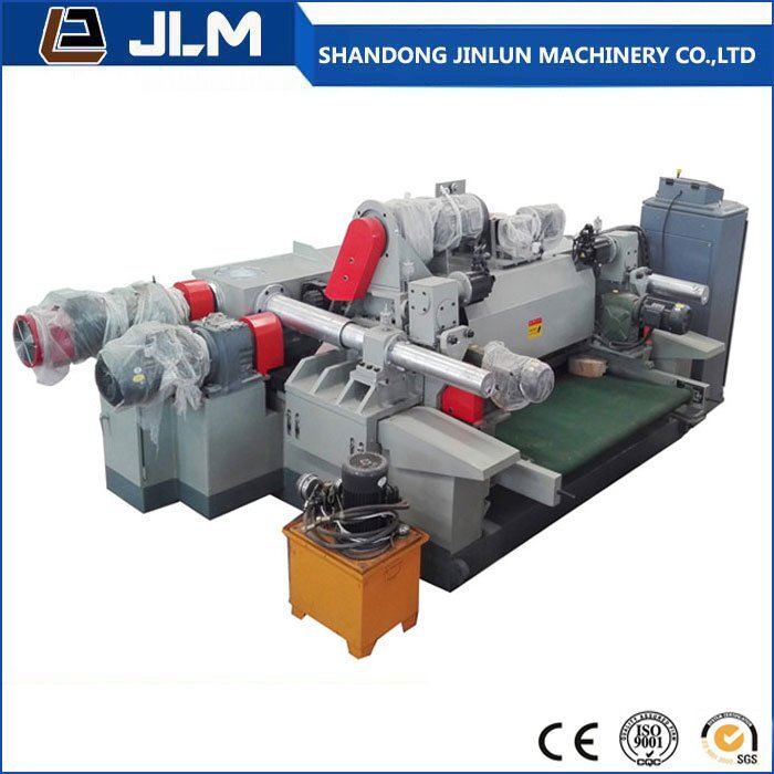 Máquina de descascar folheado de madeira com eixo hidráulico