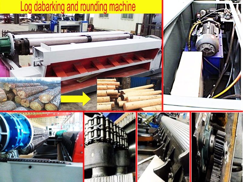 M&aacute;quina descascadora de toras de 4 p&eacute;s para trabalhar madeira