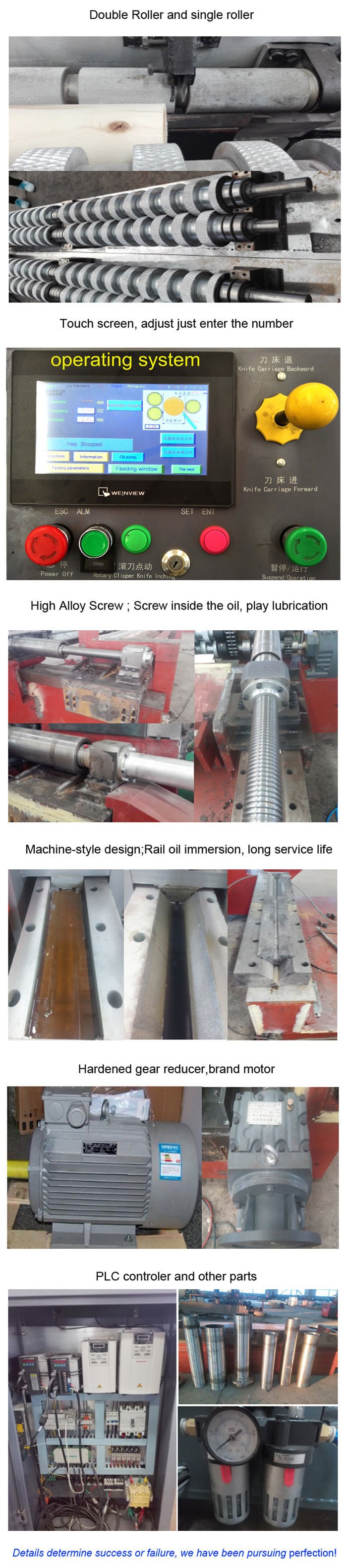 Torno descascador de folheado de madeira CNC de compensado chin&ecirc;s